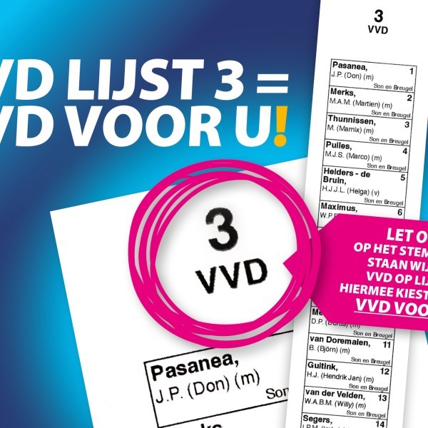 VVD VOOR U! OP LIJST 3